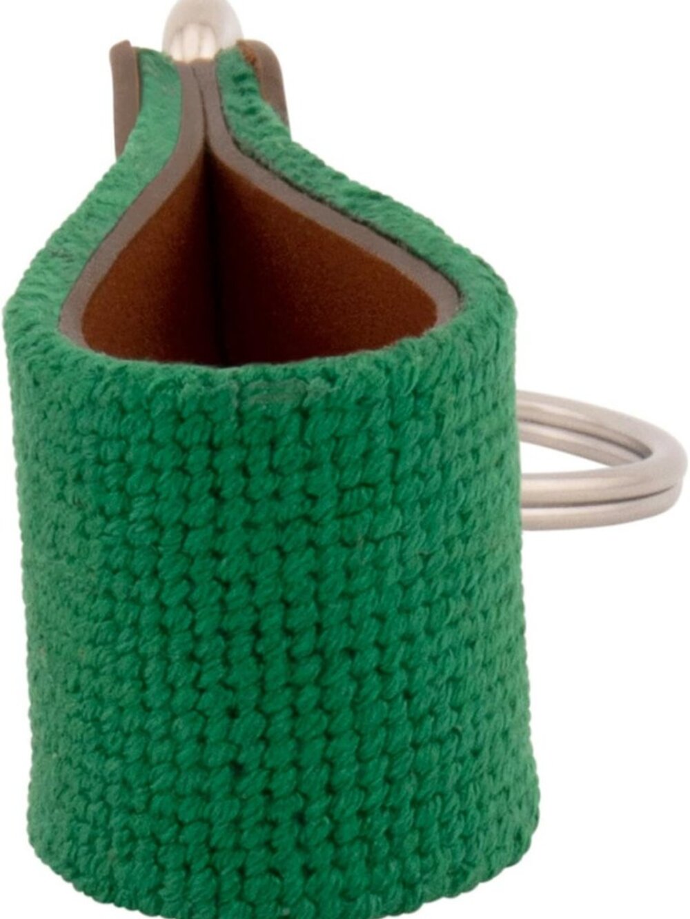 Hand-Stitched Leather Needlepoint Key Fob | Stylish Key Chain Accessory - Picture 7 of 7